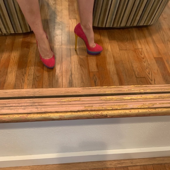 Brian Atwood Colorblock Heels 👠. Size 7 - Picture 9 of 10